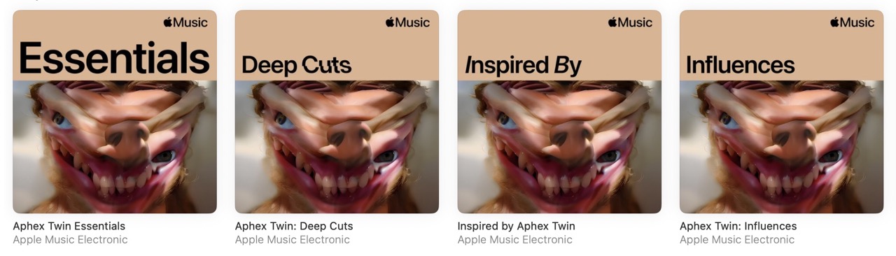 Aphex Twin's playlists